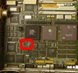Location of cat on IPX motherboard